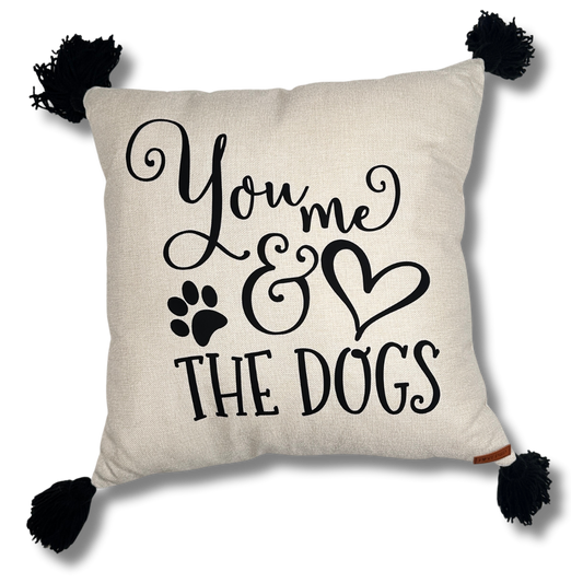 You, Me & The Dog Cushion